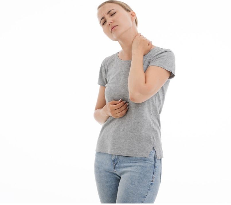 Woman with neck pain: How Long Does it Take For PEMF to Work?